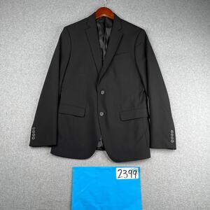 J. Ferrar Suit Jacket Super Slim Black 38R 2 Button